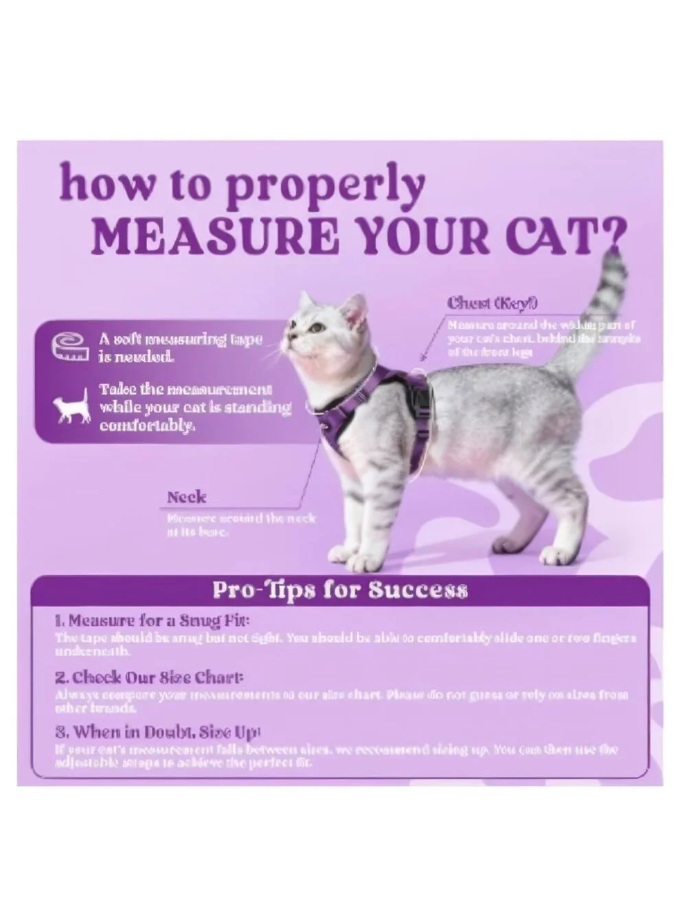 Rabbitgoo Escape Proof Cat Harness, Leash Set NW0T